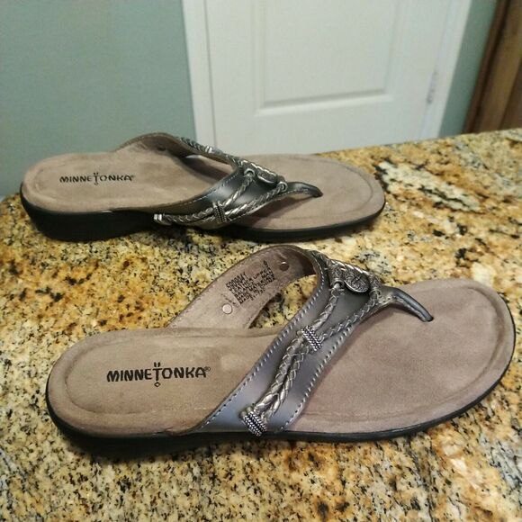 Minnetonka 5909041 Silverthorne Sandals Womens Size 9M Comfortable See Pics - Picture 5 of 8